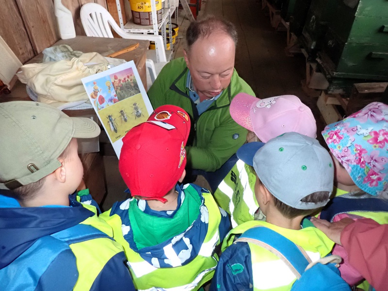 
                                            
                                                Hohenweiler Kinder zu Besuch bei Imker Elmar
                                            
                                            