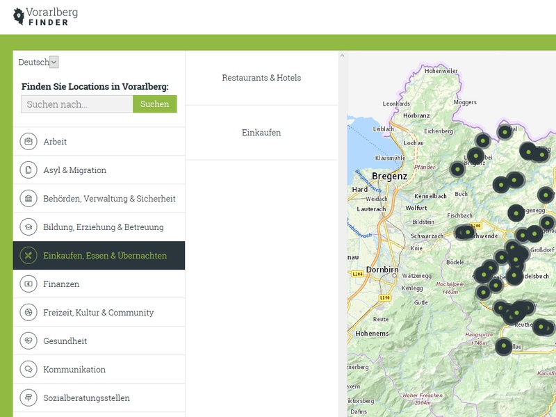 "Wo finde ich...?" - Antworten auf die meisten solcher Fragen bietet die neue online-Plattform vorarlberg-finder.at